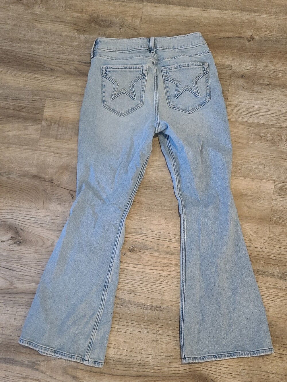 Hollister Light Blue High Rise Flare Jeans Light Blue Wash, 29 / 8R